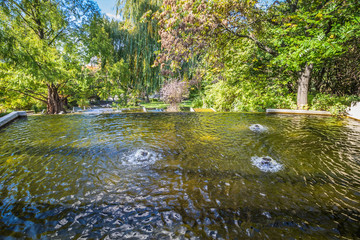 Herbst in Kurpark Oberlaa in Wien