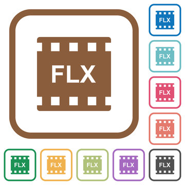 FLX movie format simple icons