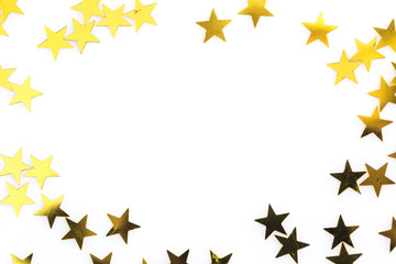 shiny gold stars frame