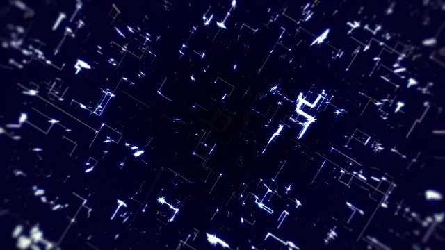 Futuristic data network. Internet and connections concept