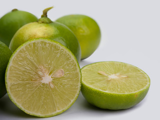 Lime fruit healthy food.