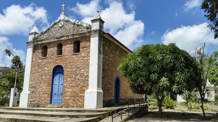 Fototapeta na wymiar Church of St. Sebastian in Igatu