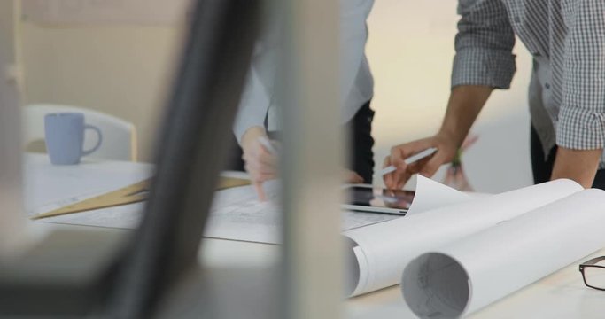 Close-up of a hand of working constructors