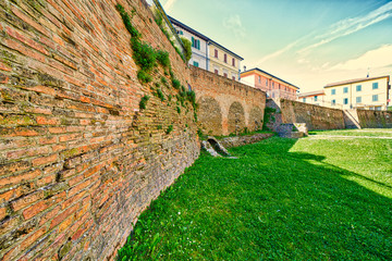 walls of medieval castle © Vivida Photo PC