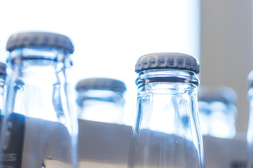 Bierflaschen, Sixpack im Sommer