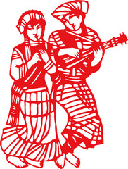 Chinese ethnic minority singing and dancing