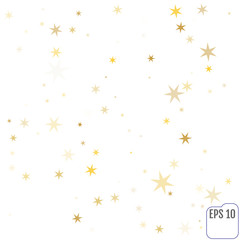 Gold Confetti celebration, Falling golden abstract decoration for party, birthday celebrate, anniversary or event, festive. Festival decor. Vector illustration