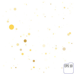 Gold stars. Confetti celebration, Falling golden abstract decoration for party, birthday celebrate, anniversary or event, festive. Festival decor. Vector illustration