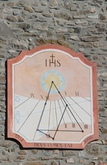 Cadran solaire église de Trois Torrents