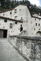 Convent de le  celle -  Cortona - Arezzo. The Convent de Le Celle is a 13th-century Franciscan Convent located in Le Celle, just outside Cortona, region of Tuscany, Italy.