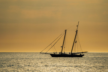 Segelschiff auf der Hanse Sail in Rostock