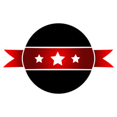 Isolated empty label on a white background, Vector illustration