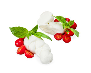 Mozzarella di Bufala, fresh cheese, italian dairy product.