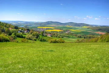 Poster Sommer Blick ins Maintal Oberfranken Bayern