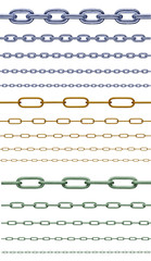 Fototapeta premium chain link metal steel