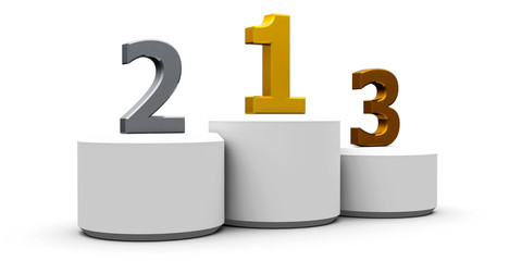 Obraz premium White cylinder podium #3