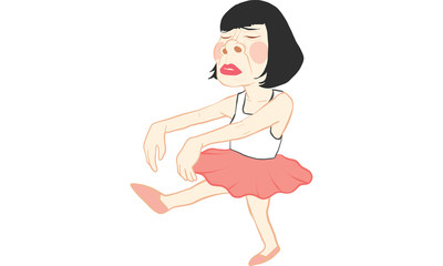 woman action cartoon vector