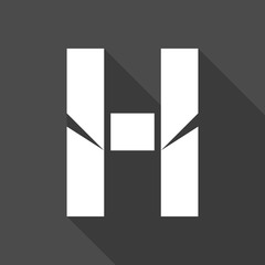 Alphabet paper cut letter