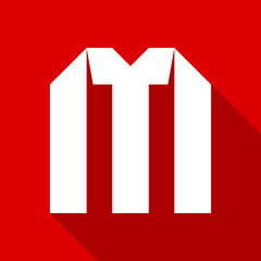 Alphabet paper cut letter