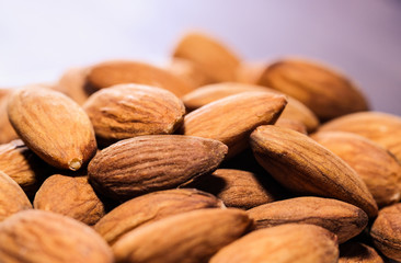 Almond photography closeup