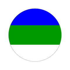 Circular world Flag