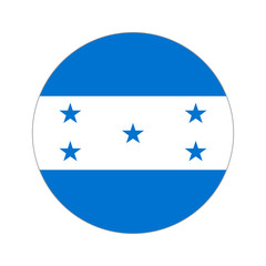 Circular world Flag honduras
