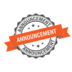 Fototapeta premium Announcement stamp illustration