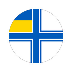 Obraz premium Circular world Flag