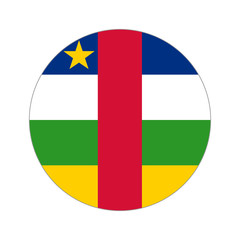 Circular world Flag central african republic