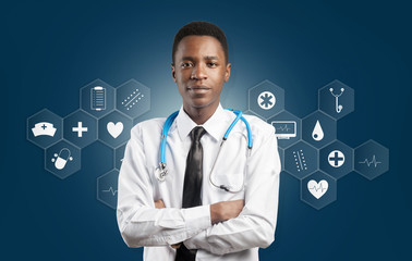African american medical doctor man