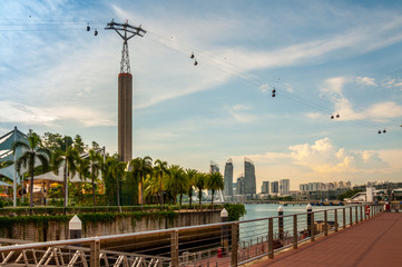 Fototapeta na wymiar Port de Singapour