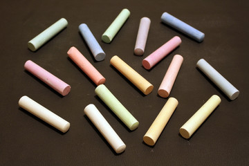 crayons of various colors