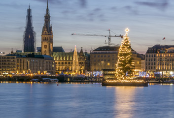 Fototapeta na wymiar Hamburg zu Weihnachten