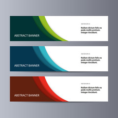 Abstract vector banner business background