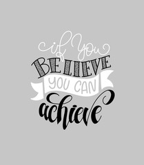 if you believe you can achieve hand lettering
