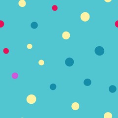 Seamless background. Multi-colored circles. Vector repeating texture.