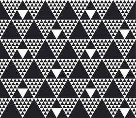 Monochrome seamless pattern vector illustration. Concept geometric tile background for surface print and web design, background, fabric. Black and white modern motif.