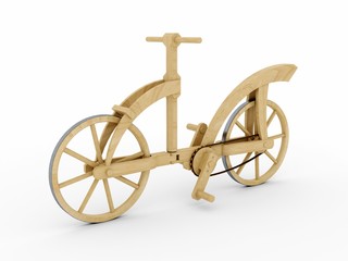 Fototapeta premium Wooden bicycle, Leonardo da Vinci, Codex Atlanticus/0133v