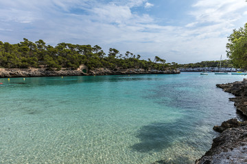 Cala Mondrago à Santanyi sur l'île de Majorque (Îles Baléares, Espagne)