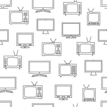 TV seamless pattern