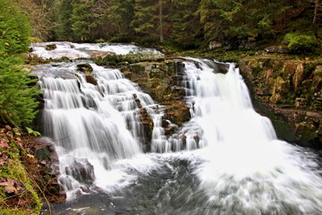 Mountain waterfall