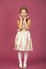 Beautiful blonde little girl