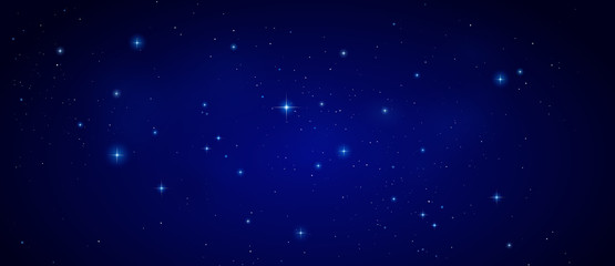 Nachthimmel mit Sternen - Banner