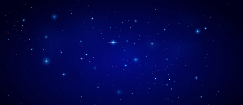 Nachthimmel mit Sternen - Banner