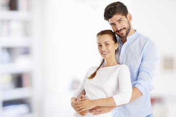 Happy young couple together