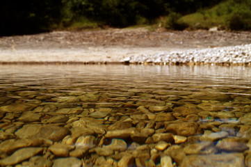 Stone river bed