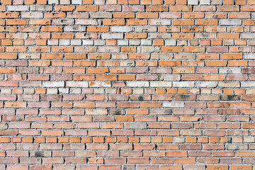 Background of old brick wall pattern texture.