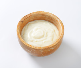 bowl of semolina pudding