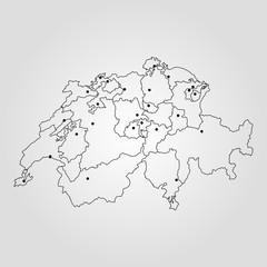Map of Switzerland