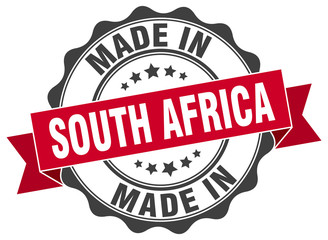 made in South Africa round seal